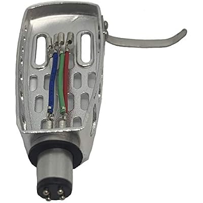 Universal Headshell & Lead Wires Silver Contacts DJ LP Phonograph Turntable...