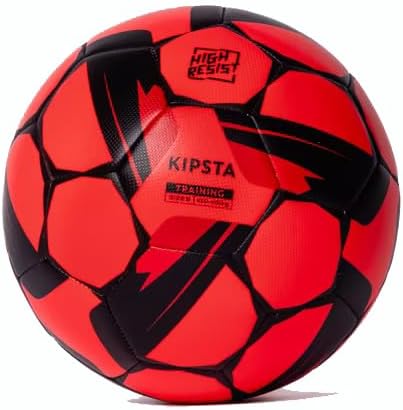 Kipsta Football Resist Size 5 Machine Stitched, Rubber Coating Suitable for All Surface Soft & Wet Ground, Hard Ground with Grass & Artifical Turf, International Match Ball