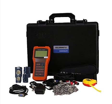 TR-DTI-100H-HM1 + HL1 DTI Digital Portable Meter Ultrasonic Flow Meter for DN50 ~ DN6000mm with HL1 Transducer -30~160 C High Temp. Sensor Drinking Water Transit-Time Flowmeter