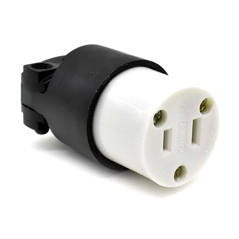 Superior Electric YGA015F-2PK 2-Prong 15A-125V NEMA 1-15R Straight Electrical Female Receptacle - Pack of 2
