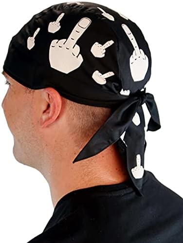 Sparkling EARTH - American Made Skull Caps Doo Rags Durag Headwrap Head Wraps Skullies with Sweatband - Made in The USA!