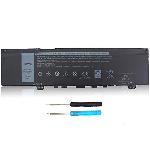 Laptop F62G0 Battery Replacement for Dell Inspiron 13 7373 I7373 7370 7380 5370 7386 P83G P83G001 P83G002 P87G P87G001 Vostro 13 5370 D1525S R1605S D1505G D2505G Series F62GO RPJC3 39DY5 CHA01 38WH