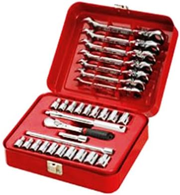 Sidchrome 1/4-Inch Drive Metric/AF Spanner and Socket 30-Piece Set