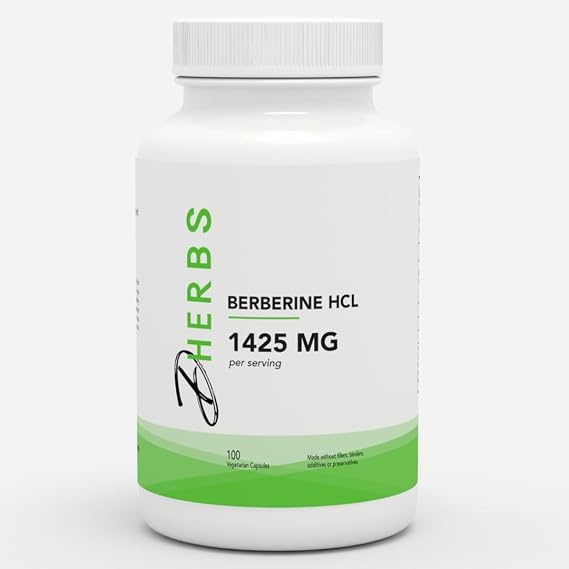 Dherbs Berberine HCL 1425 mg (100 Capsules)