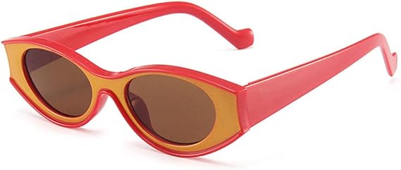 WQZYY&ASDCD Sunglasses Women Men Modern Oval Women Trendy Eyewear Female Sun Glasses Men Punk Shades Male Uv400