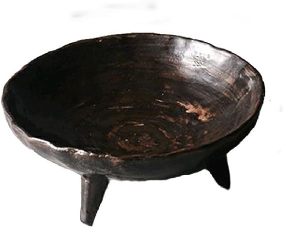 Round Ceramics Tall Feet Fruit Dish Scks Dessert Plate Seasoning Dish Refreshment Tray Three-Legged (Color : A Size : One Size)