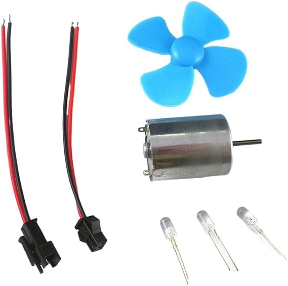 Yuanpgky Wind Turbine Generator Kit, Small Wind Power Motor DC 0-20V Dynamo Generator With 4 Leaf Paddle, 60Mm Dia For Home 200-6000rpm