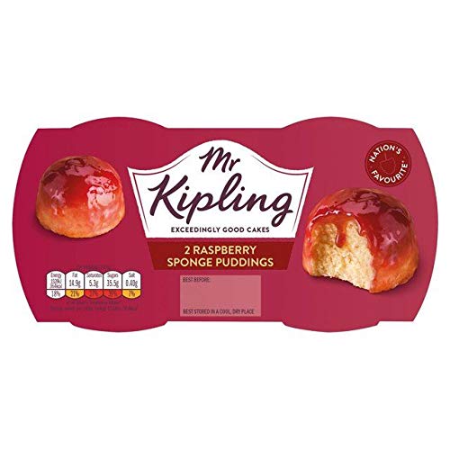 Mr Kipling Raspberry Sponge Pudding - 108g - Pack of 4