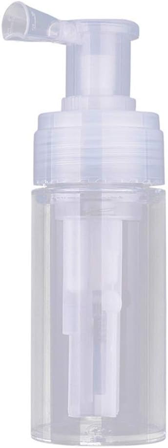 AKOAK 1 Pack 110ml Portable Detachable Travel Spray Bottle Container PET Cosmetics Bottle Transparent Dry Powder Spray Bottle