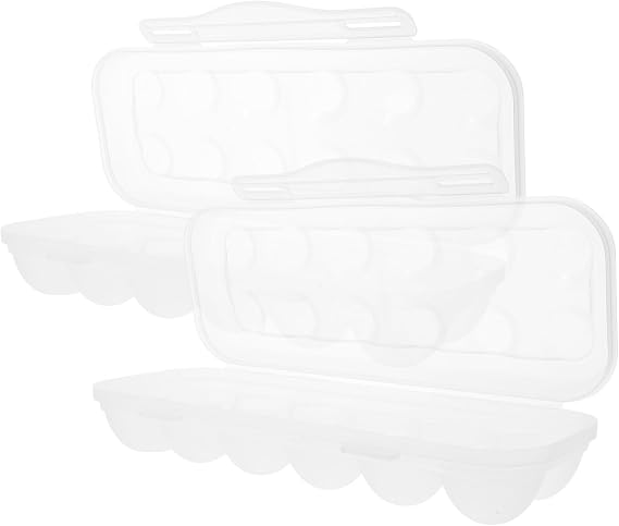 STOBAZA 2pcs Transparent Organizer for Refrigerator Stackable Holder Capacity Container for Kitchen Storage Freshness Preserving Design