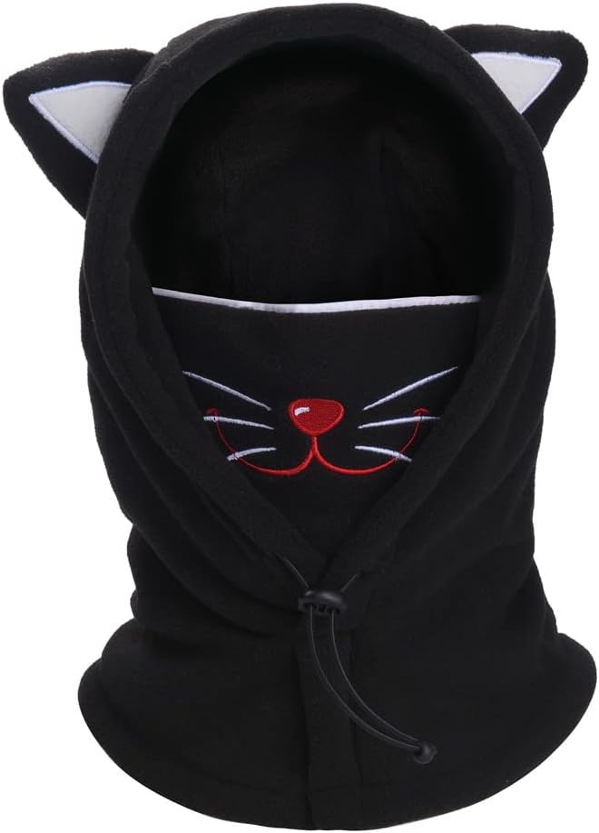 Kids Winter Warm Full Face Mask Balaclavas Hat Boys Girls Ski Riding Fleece Neck Warmer