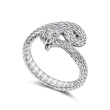 Thumb Ring For Women Men 925 Sterling Silver Open Adjustable Rings Snake/Shark/Fox/Skull Punk Rock Gothic Jewelry Gift
