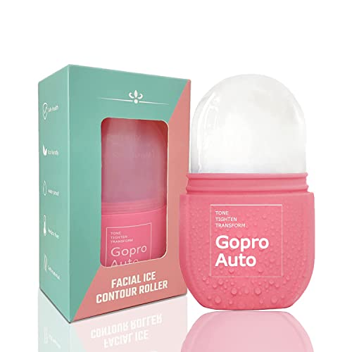 Cube Ice Roller for Face, Ice Facial Roller for Eyes Neck Naturally Tone and Tighten Skin, De-puff Eye Bags, Add a Healthy Glow Cryotherapy Enhance Skin Elasticity Light Pink