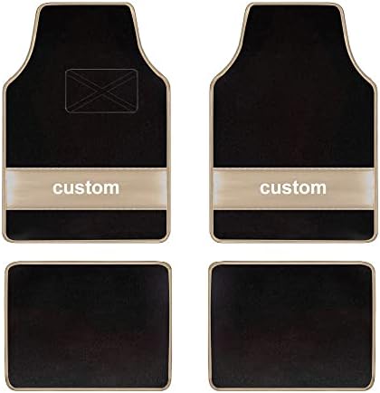 Custom Carpet Heavy Duty Set Automotive Fit for BYD F3R,Classic Car Floor Mat All Weather Floor Mats with Anti-Slip Heel Pad,Beige