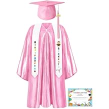 Shiny Kindergarten Graduation Gown and Cap Set with 2026 Tassel