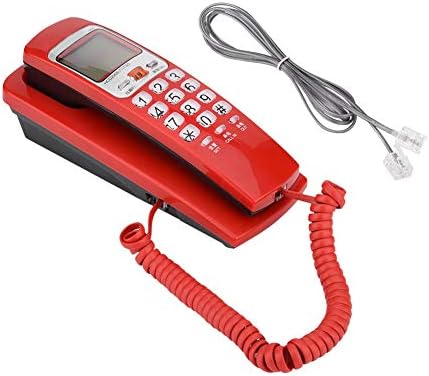 Wall Phone with Handset Volume Control Landline Corded Telehone and Proof for Home,Hotel,Bathroom,Living Room,School and Office