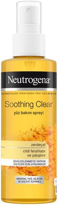 neutrogena soothing clear tonik yüz bakım tonik sprey (125 ml)