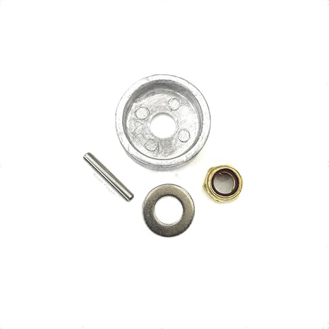 Saltwater Anode Prop Nut & Shear Pin Replacement Kit Compatible with for MotorGuide Trolling Motors | Includes Anode Shear Pin Prop Washer & Brass Nut | Replaces 8M0105256