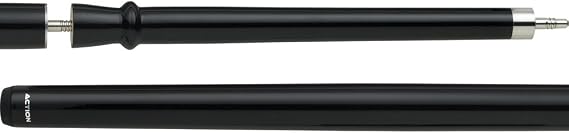 Action Cues - Reverse Power Taper Jump Break Cue - Black, includes case, 19oz