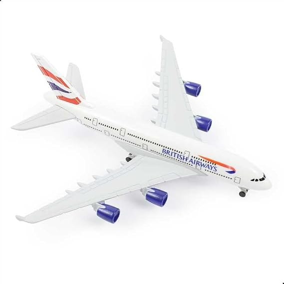 1/400 UK A380 Aircraft Model Die-cast Alloy, with Wheels and Stand