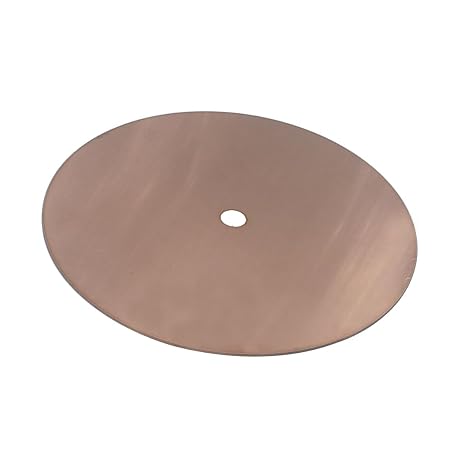 6" x 1/2'' Arbor Copper Disc Master Base Lap Plate