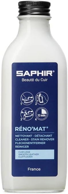 Saphir RenoMat Leather Cleaner, Conditioner and Stain Remover - 100mL