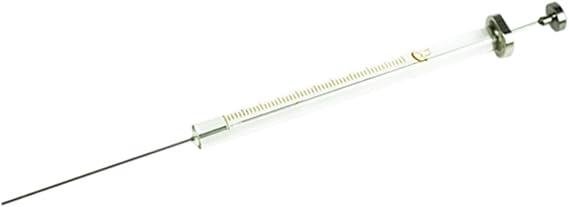 100ul Glass Micro Syringe Lab Microliter Trace Injector With Flat Needle Tip