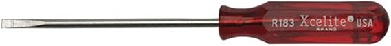 Weller Xcelite 1/8" x 3" Slotted Round Blade Screwdriver | R183N