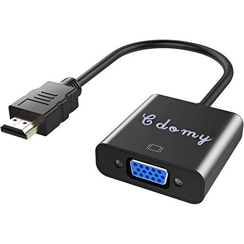 Chenduomi 1080P HDMI Male to vga Female Converter Cable Video Adapter for Computer PC HDTV Desktop Laptop Monitor Project Chromebook Raspberry Pi Roku Xbox and MoreBlack