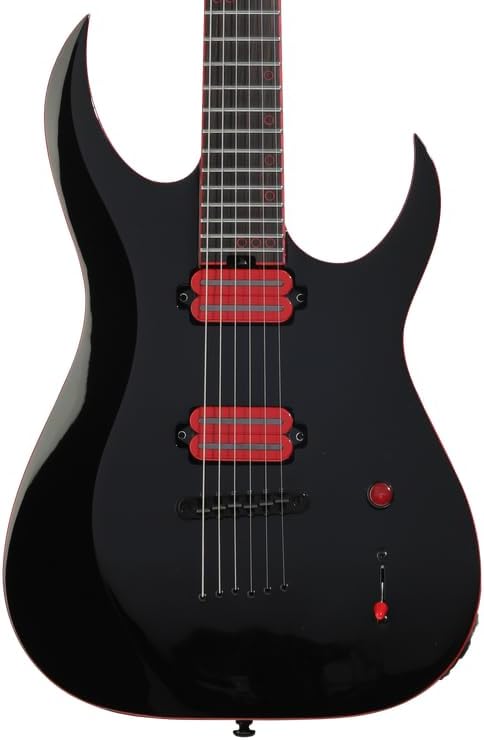 Schecter Sunset-6 Red Dawn Electric Guitar - Gloss Black