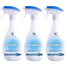 POOPH Pet Odor Eliminator Spray 32oz Single & 32oz 2-Pack Bundle No Fragrance, No Harsh Chemicals, Safe for Pets & People, Eliminates Odors Fast Home, Auto, Furniture & More