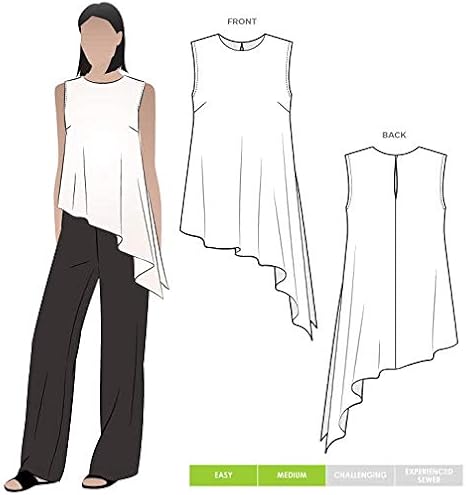 Style Arc Sewing Pattern - Perry Woven Top (Sizes 04-16)