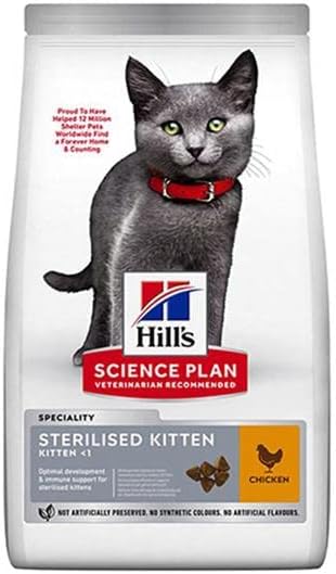 Hills Kitten Sterilised Tavuklu Yavru Kedi Maması 1,5Kg