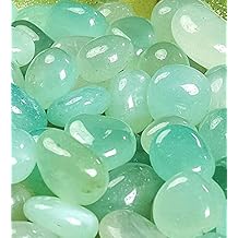 Royal Sapphire Green River Rocks, Garden Rocks, Outdoor Decorative Stones, Natural Gravel, for Aquariums, Landscaping, Vase Fillers, Tillandsia, Cactus Pot, Terrarium Rocks, 4.5 lb (72 oz)