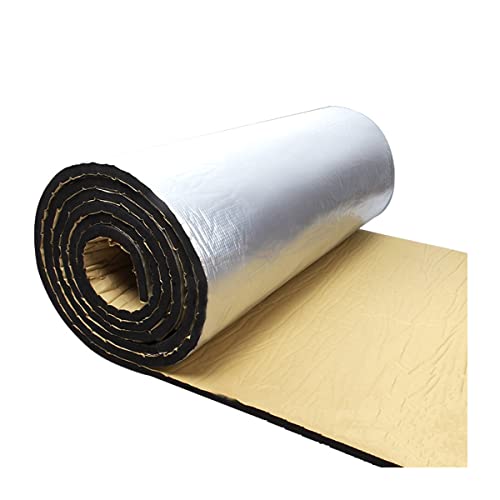 AUCELI Car Sound Deadening Mat, 197 mil 5mm 5.4 sqft Automotive Foam Sound Deadener, Heat Insulation and Vibration Dampening Material, Noise Barrier Muffler for Vehicle Hood, Trunk, Door, Roof