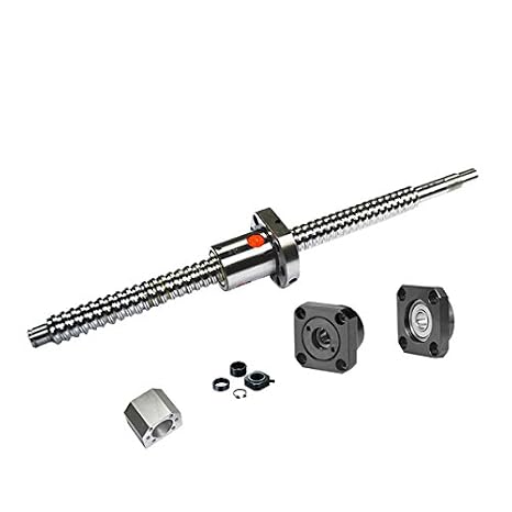 FBT SFU1610 RM1610 DIY CNC Part Kits = 1Pcs SFU1610 350mm Anti backlsh Ballscrew - C7 with ballnut + 1Set FK12/FF12 End Support + DSG16H Nut housing + end Machining for FK12/FF12