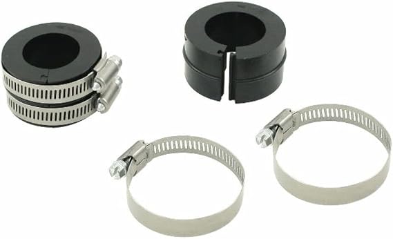 Dual Port Intake Boots, Split Design, with Clamps, Pair, Compatible with Dune Buggy