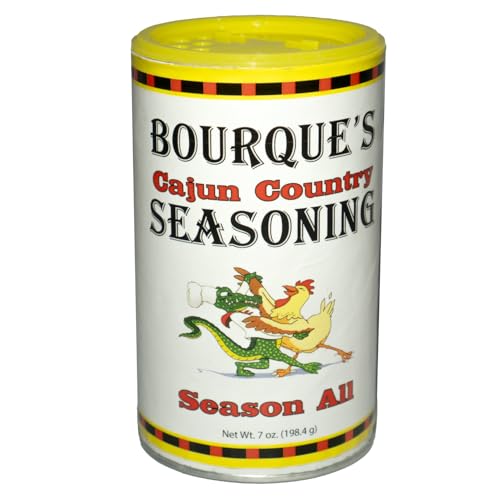 Bourques Cajun Country Season All - Original Seasoning, Classic Louisiana Style Spice Blend, 6 oz Shaker Original
