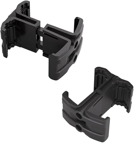 2-Pack Tactical Backpack Clip Holders,Utility Tactical Pouches and Tactical Bag Attachments Accessories Bracket Holder Black