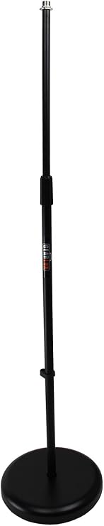 Gearlux Round Base Microphone Stand with Adjustable Height up to 59 Inches