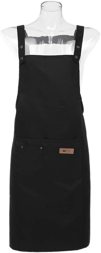 Hairdresser Apron Professional Stylist Apron Waterproof Hairdressing Coloring Shampoo Haircuts Cloth Wrap Hair Salon Tool (Black)
