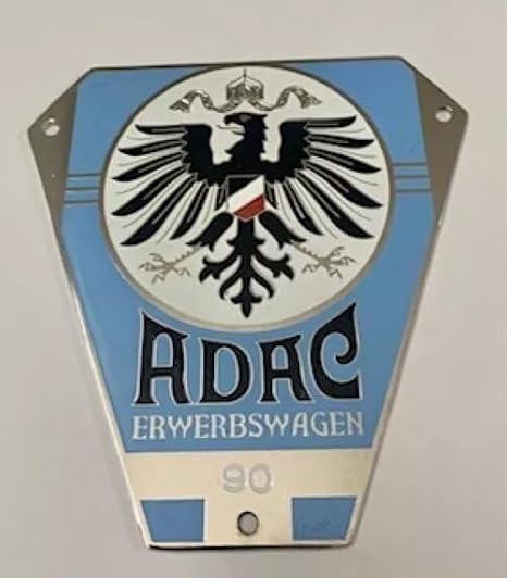 Generic Car Badge - German ADAC Car Grill Badge Emblem Mg Jag-uar tri-umph Display Metal Badge Emblem for Cars Bus Truck Vehicles