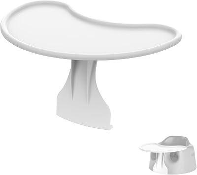 Tray Accessory Compatible with Bumbo Floor Seat | for Feeding and Playing | Surface Easy to Clean Tray Attachment | Easily to Install to Bumbo Baby Seat | White