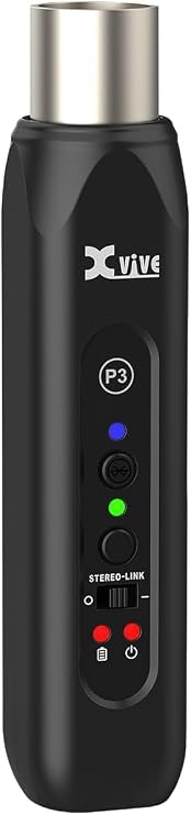 Xvive P3 Bluetooth XLR Receiver for Audio Mixer, Active PA, DJ Systems