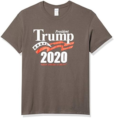 Trump 2024 Shirt Keep America Great T-Shirt Reelect President Donald Trump Mens Womens Non-PC Tee, Heather Grey, Large