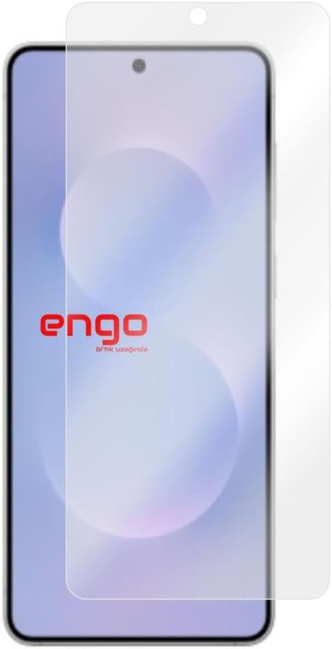 Engo Samsung Galaxy S25 Edge İle Uyumlu Mat Ekran Koruyucu Parmak İzi Bırakmayan Yansıma Ve Parlama Önleyici Koruma, 9H Temperli Kırılmaz Esnek Nano Cam