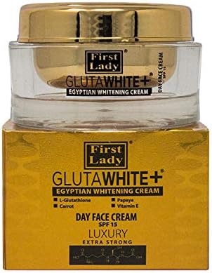Gold Brightening Day Cream SPF15 100ml – With L-Glutathione, Papaya, Vitamin E & Goat Milk – Hydrating Face Moisturiser for Even-Looking Skin Tone