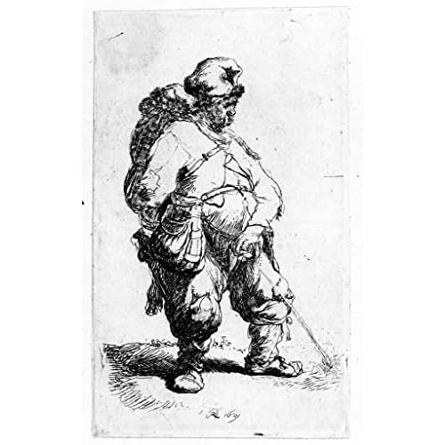 ZhiChengHflBM wall art pictures 58x90cmA man urinating By Rembrandt van Rijn Unframed