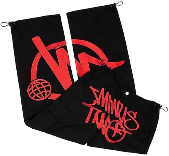 Minus Two Cargo Pants Mens Y2K Overalls High Waist Baggy Pants New Hip Hop Rock Loose Joggers Trousers Streetwear