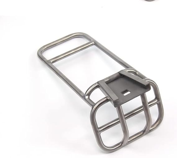 London Craftwork Titanium Front Rack for Brompton Bikes - Lightweight, Durable Carrier Block for A, C, P, T Lines & Older Models - Essential Accessory for Commuting and Adventures